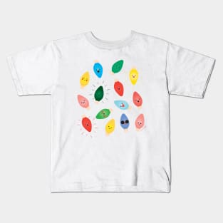 Happy Holiday Lights Kids T-Shirt